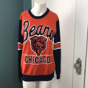 JUNK FOOD Retro Chicago Bears Sweater Medium